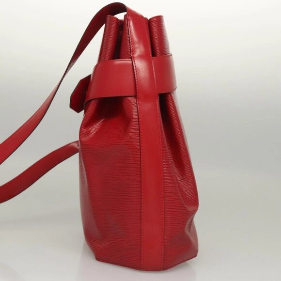 LOUIS VUITTON Epi Sac Depaule PM Shoulder Bag Red - Picture 5 of 16